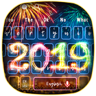 2019 Happy New Year Keyboard Theme icône