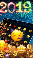 2019 Happy New Year Keyboard Theme capture d'écran 2