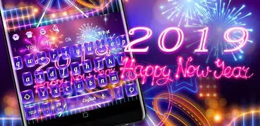 2019 Happy New Year Keyboard