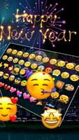 2020 Happy New Year Keyboard Theme captura de pantalla 2