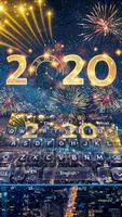 New Year 2020 Happy Keyboard ポスター