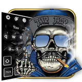 Hip Hop Skull Keyboard Theme icono
