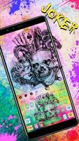 Colorful Joker Skull Keyboard Theme poster
