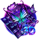 Lively Neon Butterfly Keyboard আইকন