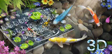 Lively 3D Koi Fish Keyboard