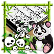Cute Panda Gravity Đàn organ điện tử