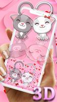Joyful Posh Kitten Keyboard poster
