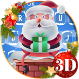 Dễ thương Santa Giáng sinh Chủ đề bàn phím biểu tượng