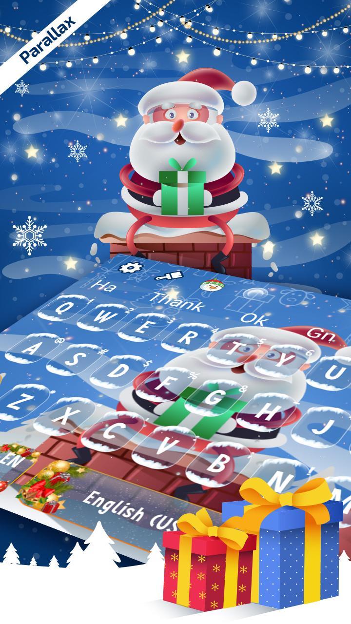 Babbo Natale English.Temi Di Tastiera Di Babbo Natale Carino For Android Apk Download