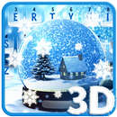 Live Snow Crystal Globe Keyboard Theme APK