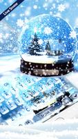 Live Snow Crystal Globe Chủ đề bàn phím bài đăng