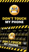 Ne touchez pas le clavier de mon téléphone Affiche