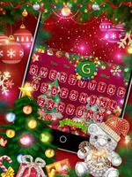 Teclado 3D Feliz Navidad Poster