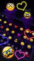 3D Neon Heartbeat Gravity Keyboard Theme💗 ภาพหน้าจอ 2