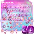 3D Pastel Flowers Gravity Keyboard Theme🌸 آئیکن