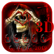 3D Red Blood Skull Live Wallpaper Keyboard Theme