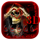 APK 3D Red Blood Skull Live Wallpaper Keyboard Theme