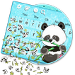 Cute Bamboo Panda Gravity Keyboard Tema🐼