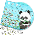 Thème de clavier mignon Gravity Panda en bambou🐼 icône
