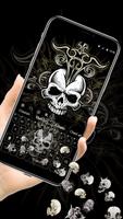 Live Devil Death Skull Keyboard captura de pantalla 1