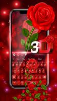 Luxury Red Rose Keyboard poster