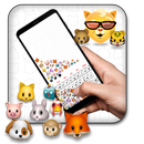 Emoji-3D-Schwerkraft-Tastatur-Theme🐼🐵🐷 APK