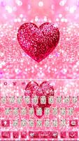 Pink Glitter Gravity Keyboard Theme💖 capture d'écran 3