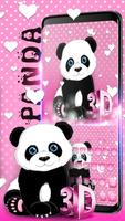 Teclado Rosa Corações Panda imagem de tela 2