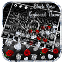 Fantastic Rose Diamond Black Gravity Keyboard APK