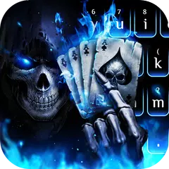 Descargar APK de Horrible 3D Porker Skull Keyboard