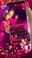 Gorgeous Hearts Love Keyboard syot layar 3