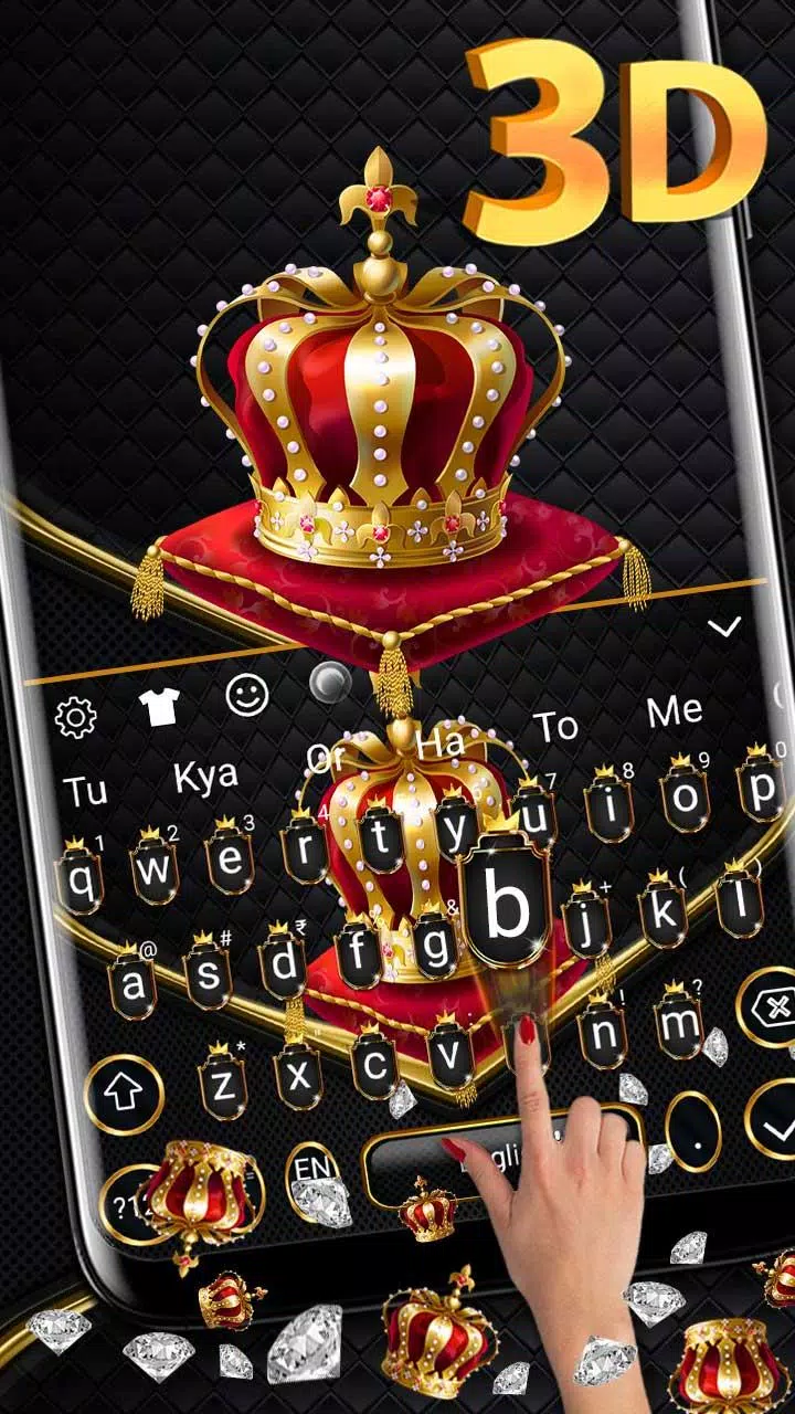 Descarga de APK de corona real de lujo tema del teclado para Android
