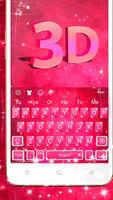 Pink Sparkling Diamond Keyboard Theme 💎 poster