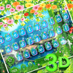 3D tema de teclado de mariposa en vivo