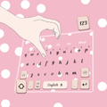 Love In Hand Pink Keyboard Theme