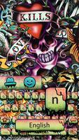 Calle teclado cráneo graffiti captura de pantalla 1