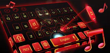 Red Robot Music keyboard Theme