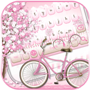 Sakura Bicycle Keyboard Theme APK