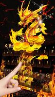 Teclado de Ouro Dragon Flame Cartaz