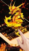 Clavier Golden Dragon Flame capture d'écran 1