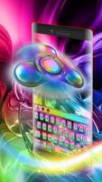 Fidget spinner Titanium alloy color keyboard poster