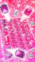 Stylish Shiny pink Glitter Keypad imagem de tela 3