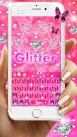 Stylish Shiny pink Glitter Keypad imagem de tela 1