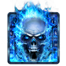 Blue Fire Skull Keyboard APK