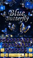 Mavi Kelebekler Tuş takımı Tema Ekran Görüntüsü 2