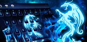 Blue Fire Fire Keyboard