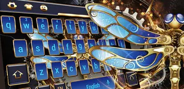 Tech dragonfly Gold keyboard skin