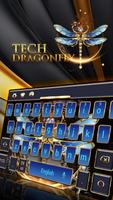 Technologie Dragonfly Gold Diamond Keyboard Affiche