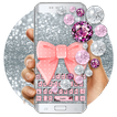 Pink Diamond Lace Bow Keypad