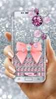 Pink Diamond Lace Bow Keyboard پوسٹر